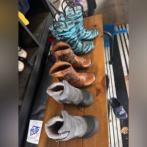 All size toddler boys 7/8 - 3 pairs of boots